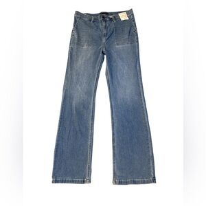Calvin Klein Jeans Vintage-Style Wide Leg Blue Denim